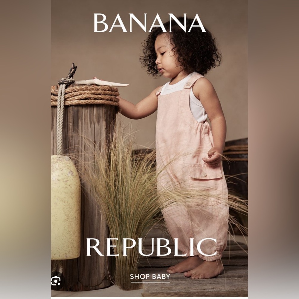 Banana Republic Baby Linen Blend Romper
